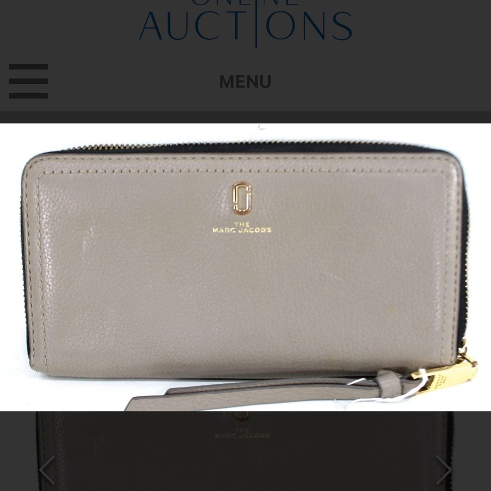 Marc Jacobs Gray Leather Accessory